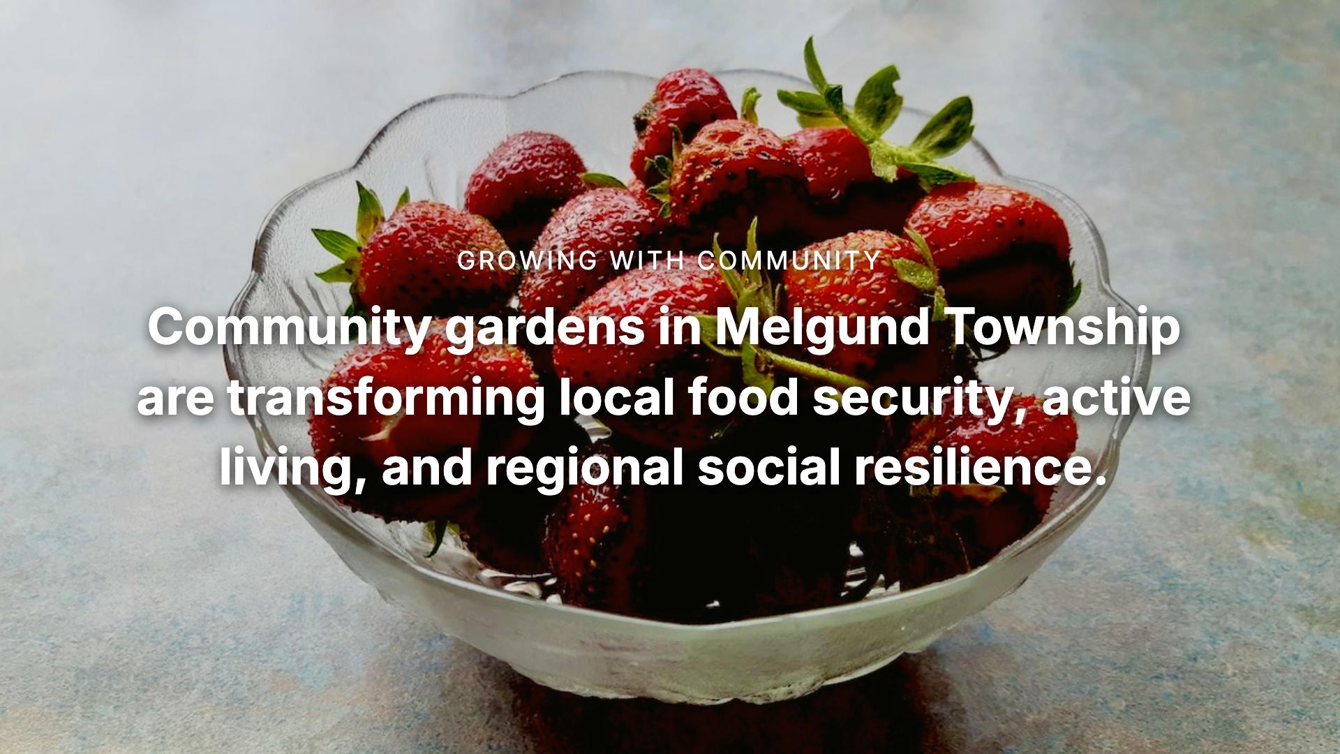 Building food security in Northwestern Ontario starts with community gardens. Let’s grow our future together. #SDG2 #FoodSecurity #MelgundTownship