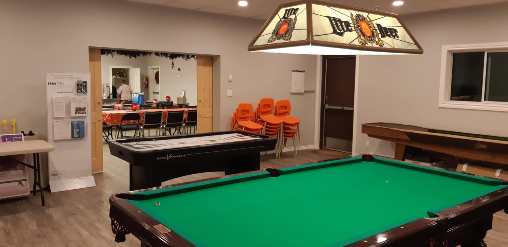 Reconstructed and expanded with support from the Nuclear Waste Management Organization, the Dyment Recreation Hall now offers enhanced facilities that can accommodate an even wider range of programs and activities for the local community. This revitalization not only strengthens the hall's role as a central hub for community engagement but also provides a sustainable space for creative, educational, and cultural initiatives to thrive. With these improvements, the hall is set to become a key resource in fostering growth and connection within the community for years to come.