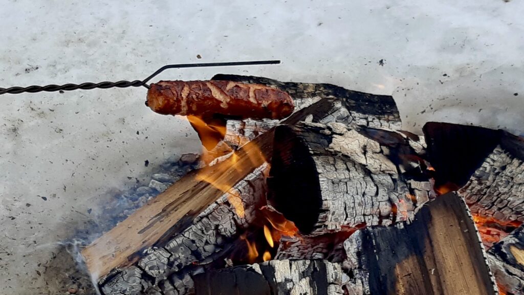 A warm fire and a spread of snacks set the stage for an early Family Day celebration.