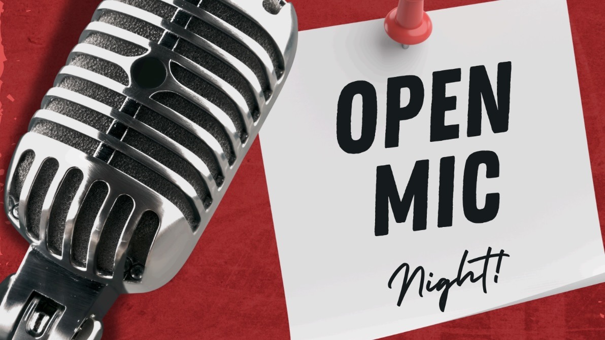 Open Mic - 1 to 4 pm on March 21, 2026
