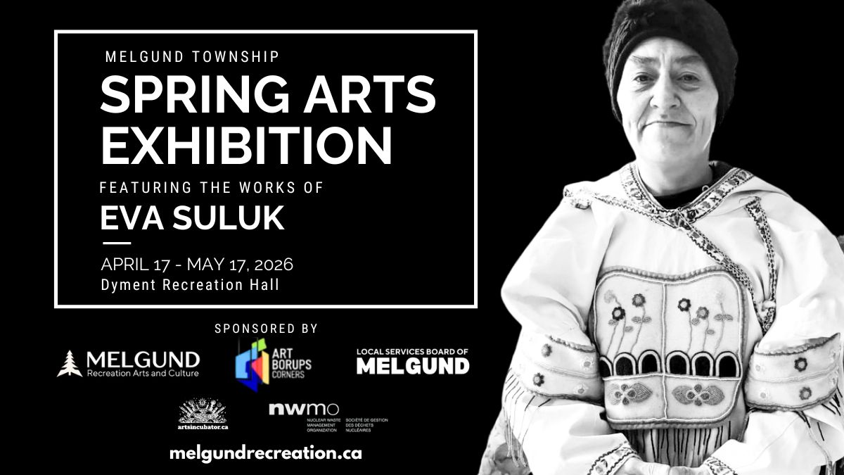 As part of the 2026 Spring Arts Exhibition in Melgund Township, Northwestern Ontario, Inuit artist and filmmaker Eva Suluk presents an eight-part series showcasing the deep connection between people and caribou. Through traditional land-based practices—including harvesting, butchering, and cooking—her work celebrates intergenerational knowledge transfer and the continuity of Inuit skills, culture, and ways of life. This exhibition offers a unique opportunity to experience Indigenous arts and northern traditions in Northwestern Ontario.