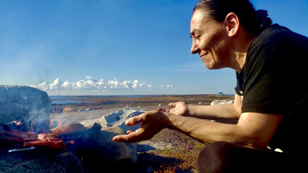 Eva Suluk, an Inuit artist and filmmaker from Nunavut, explores land-based practices, Indigenous traditions, and intergenerational knowledge transfer through her films.