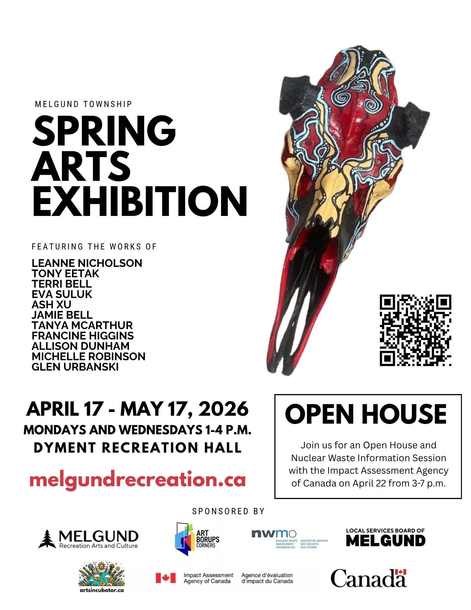 Our arts show brings together creative voices from across Northwestern Ontario and Manitoba, with a special focus on the communities of Dyment and Borups Corners in Melgund Township. This exhibition weaves together visual art, storytelling, and digital experimentation, highlighting the unique perspectives that emerge from both rural and northern spaces. By connecting artists across regions, the show creates a shared platform for collaboration, cultural exchange, and community expression—inviting audiences to experience work that is grounded in place, shaped by lived experience, and driven by a collective spirit of creativity and resilience.