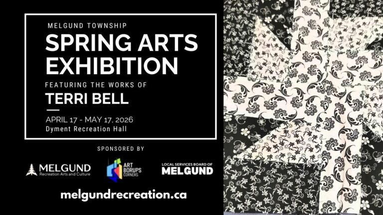 Terri Bell is a cornerstone of the Melgund Township creative scene, bringing a unique dual perspective to this year’s exhibition. A longtime crafter and veteran arts administrator, Terri has spent decades both creating art and championing the local artists who define our region. Her featured work at the Dyment Recreation Hall reflects this lifetime of technical mastery, blending traditional techniques with a quiet, profound understanding of our community’s heritage.