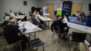 Residents of Dyment, Borups Corners and the surrounding area attended an open house with the Impact Assessment Agency of Canada and Canadian Nuclear Safety Commission on April 22.