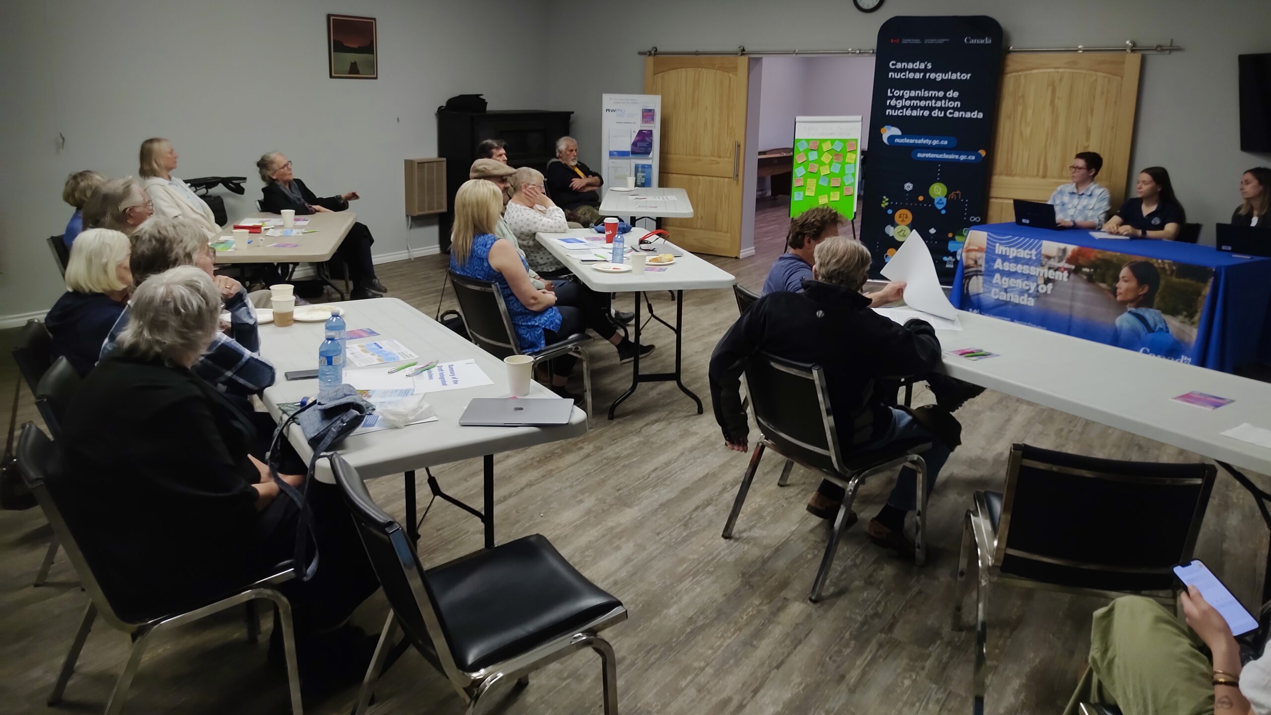 Residents of Dyment, Borups Corners and the surrounding area attended an open house with the Impact Assessment Agency of Canada and Canadian Nuclear Safety Commission on April 22.