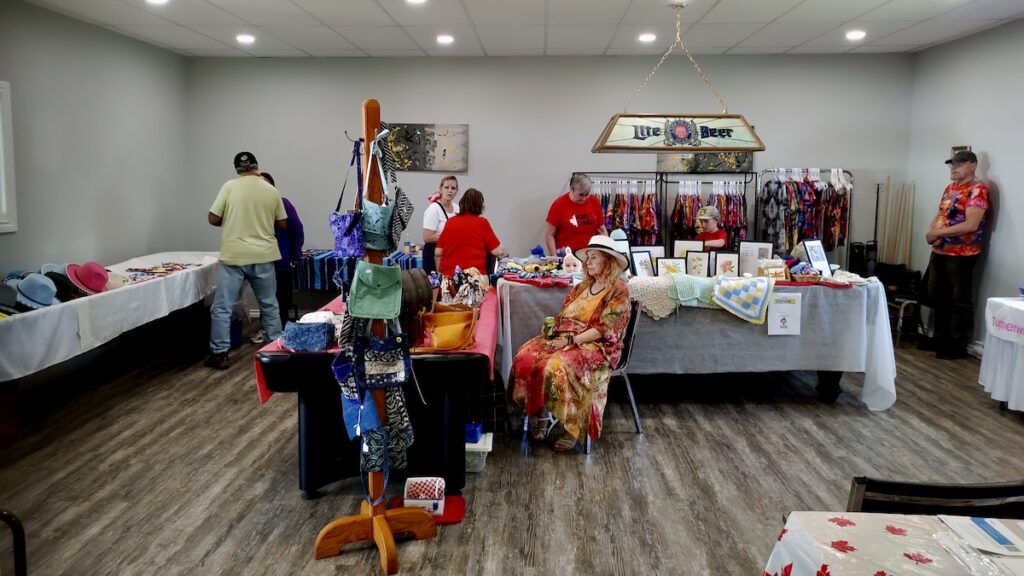 Artists were on site selling all sorts of beautiful creations from beadwork to knitting and sewing. 
