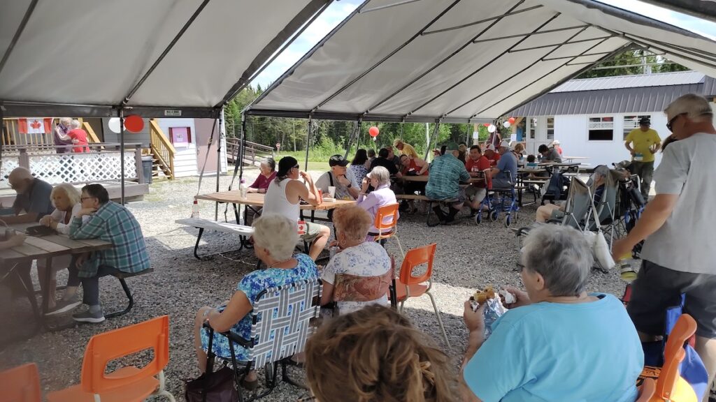Community members and visitors from across the region came out the Dyment Recreation Hall and Park for Canada Day. 