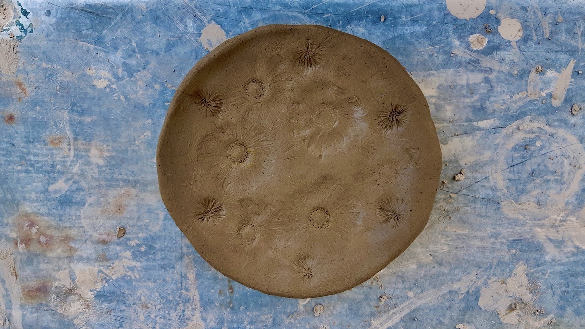 This little dish is one of the test pieces we will use for pit firing during our workshops in early fall.