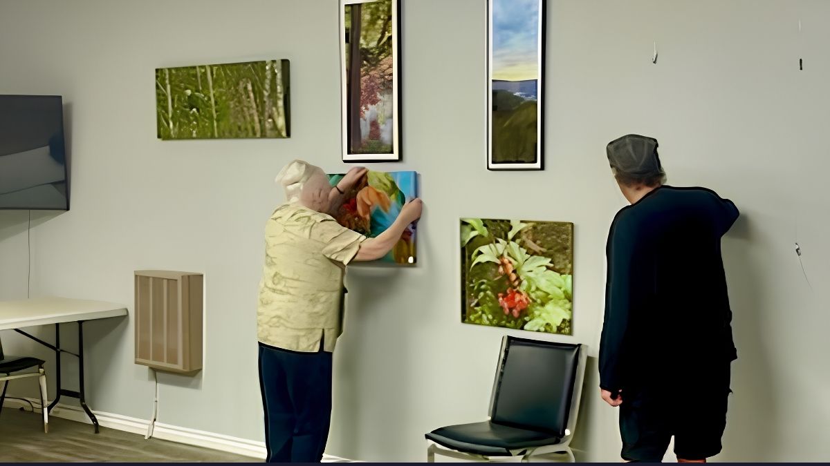 The upper level of the Dyment Recreation Hall will feature the work of regional artist Shirley Franklin, with her artwork remaining on display through the end of October.